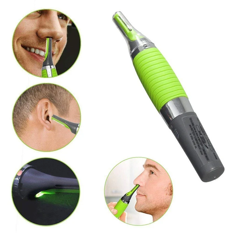 Micro Precision Eyebrow Ear Nose Trimmer Removal Clipper Shaver Personal Electric Face Care Hair Trimer With LED Light | Красота и