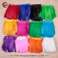 multi color goose feather trims 2 meterslot dyed geese feather ribbons 15 20 duck feather fringes