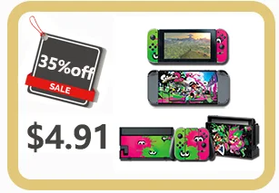 NS игра Super SmashBros. Протектор кожи наклейка для nintendo Switch NS консоли+ контроллер+ подставка держатель защитная пленка