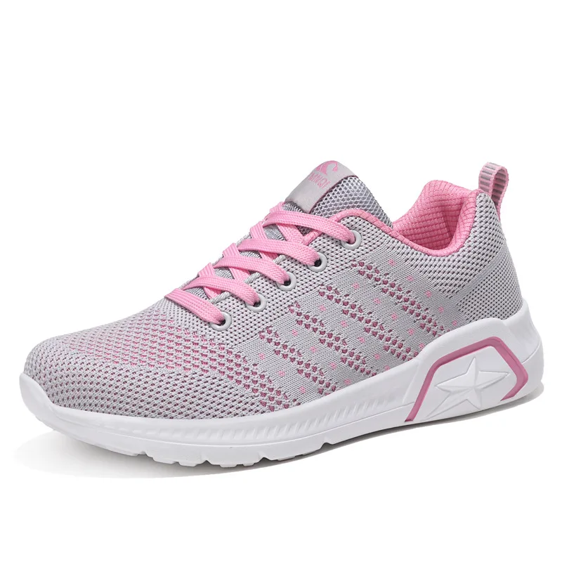 Women Casual Shoes Fashion Breathable Walking Mesh Flat Woman White Sneakers 2019 Tenis Feminino Gym Sport | Обувь
