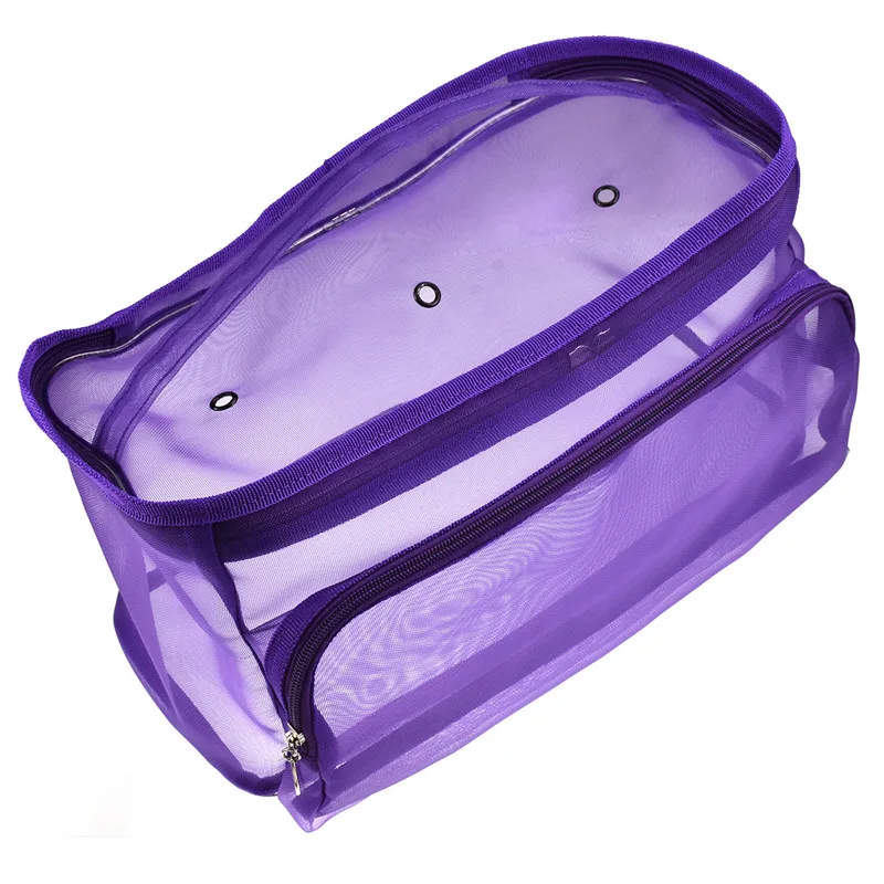 Purple Storage Bag Looen Бытовая сумка для вязания, сумка для хранения пряжи, переносная сумка, чехол для хранения для вязания крючком, спицами, швейными аксессуарами - Цвет: Purple Storage Bag