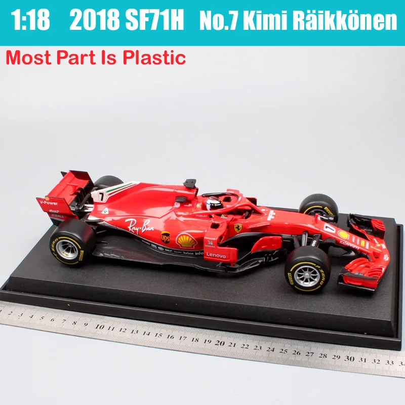 Детский масштаб 1:18 большой 2018 BBurago Формула гоночный SF71H Драйвер #16 Kimi Iceman #5
