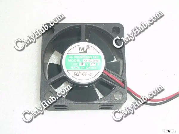 Подлинный для M YM1204PKS2 DC12V 0.12A 2 провода 2Pin 4020 40x40x20 мм вентилятор охлаждения |