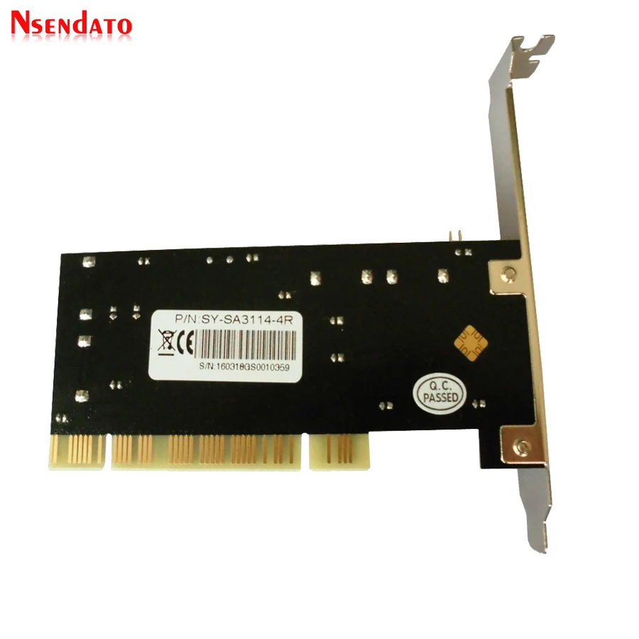 PCI Sata Внутренний Порты и разъёмы s Serial ATA контроллер карты 4 Sil3114 Чипсет 013577 с 2