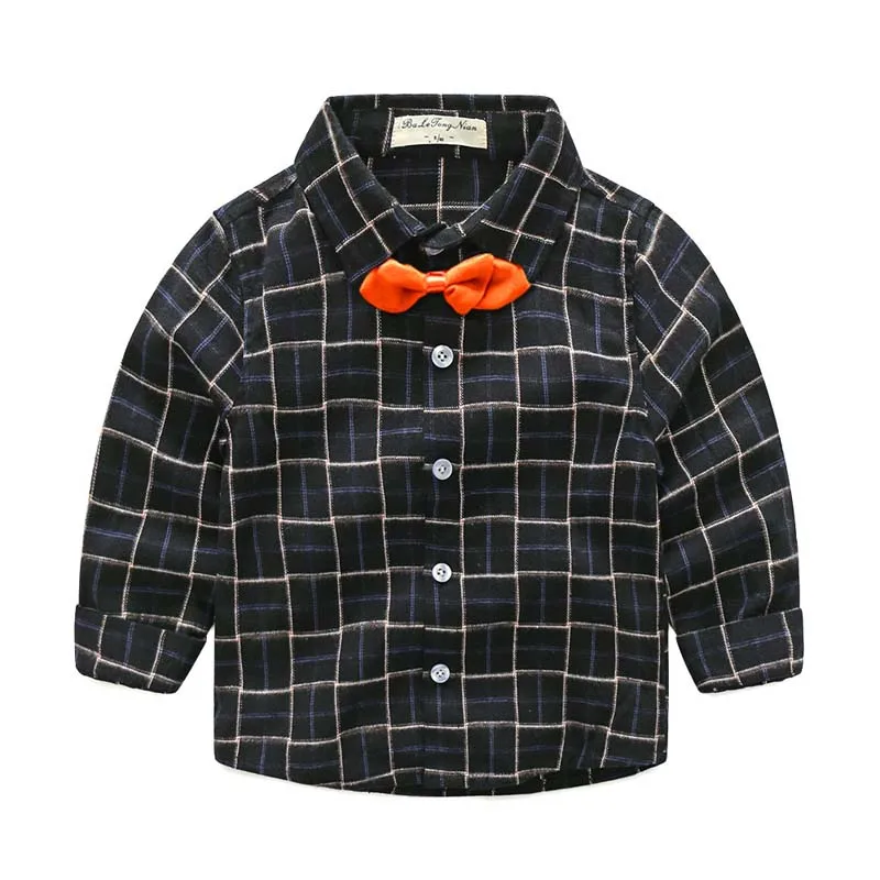 Children Boys Shirts 2019 New Fashion Classic Casual Plaid For 2-7Years Kids Boy Spring/Autumn Wear Clothes Tops | Детская одежда и