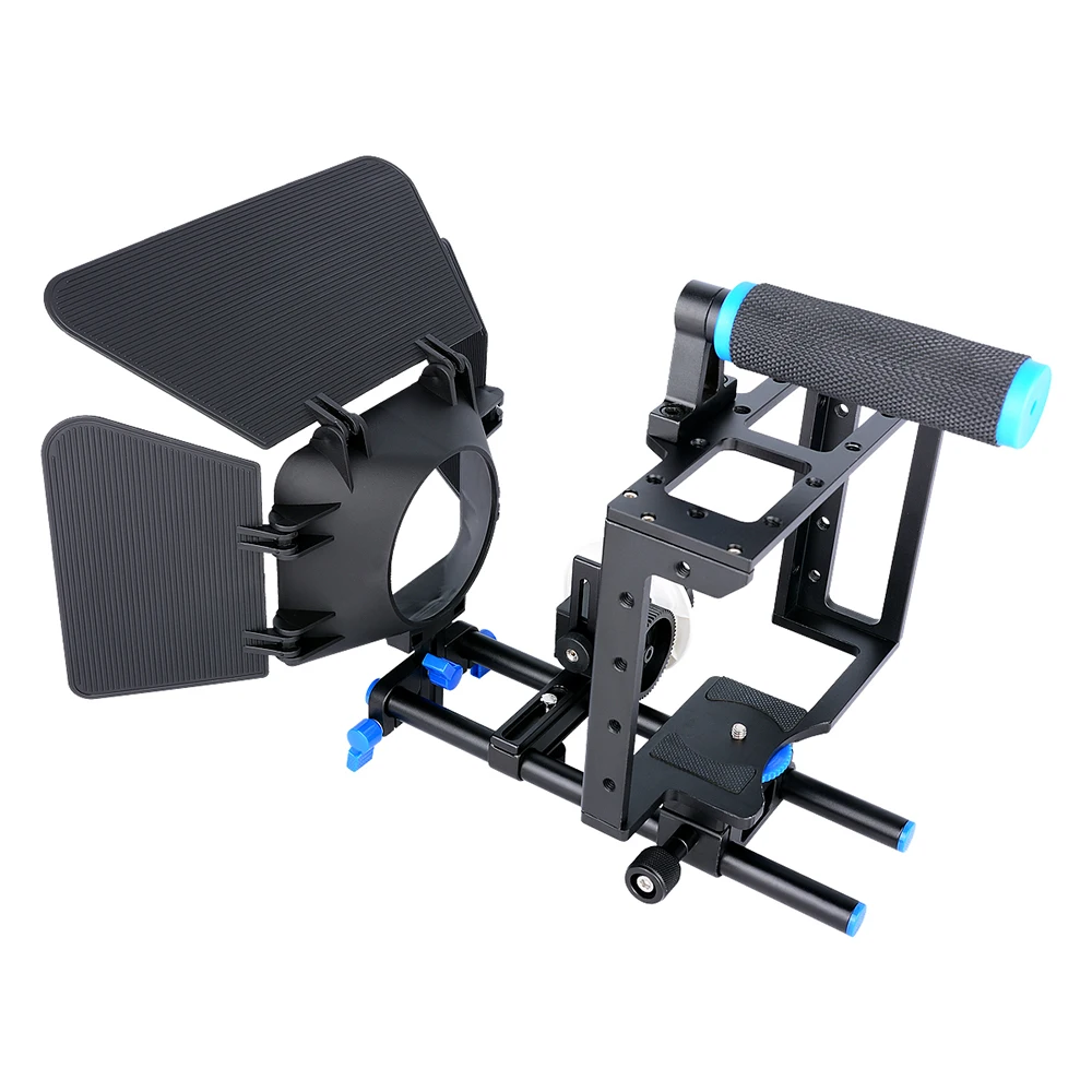 DSLR Rig камера клетка комплект Плечевой стабилизатор система видео поддержка установка для Canon 5D Mark III IV 6D 7D Nikon D7200 Sony A7 GH5 GH4