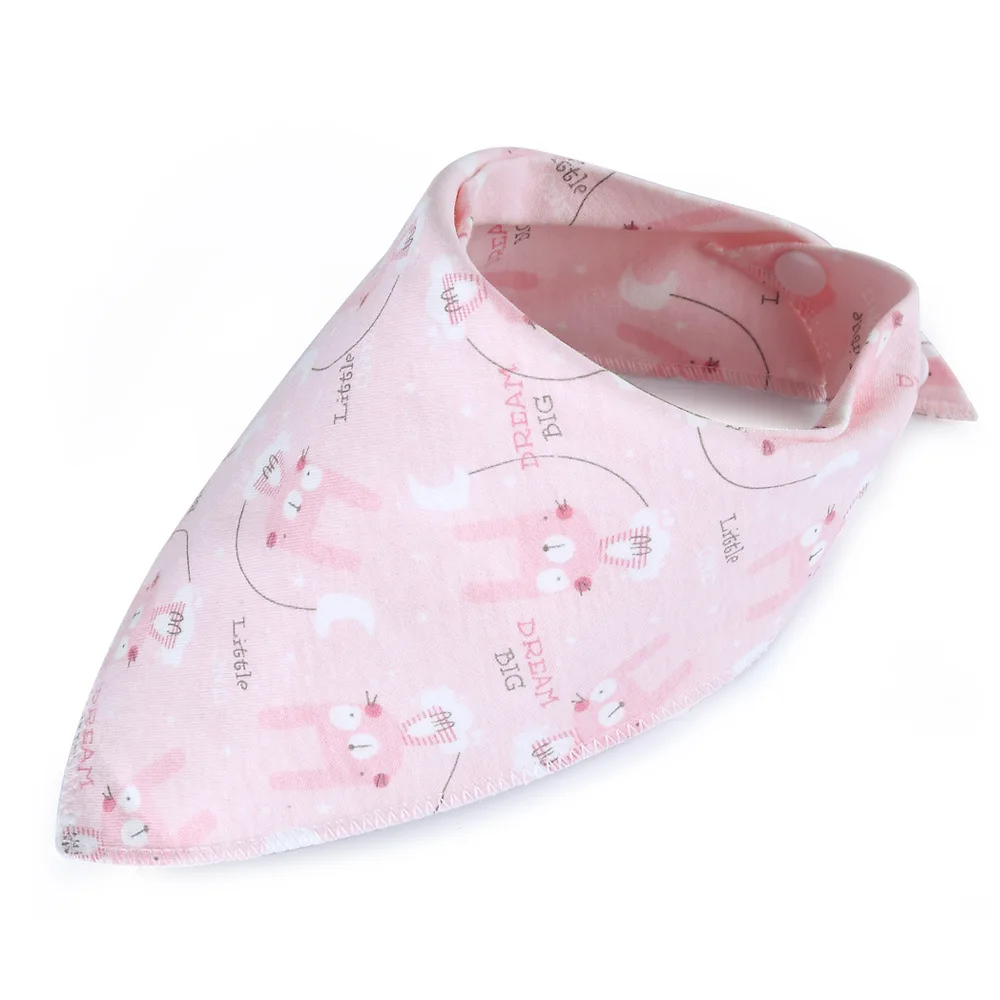 Baby Bandana Bibs Cotton Feeding Cloth Cartoon Babador Flamingos Newborn Saliva Smock Children Burp Eating Scarf | Детская одежда и