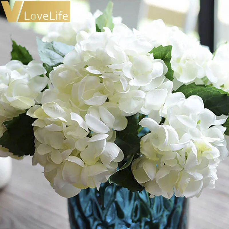 Искусственные цветы шелковая Гортензия букет невесты Свадебный дом Новогоднее