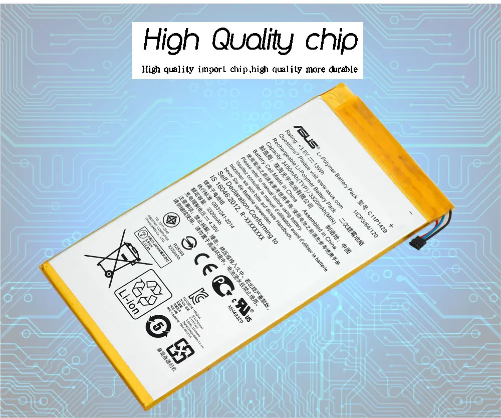 Сменный Аккумулятор ASUS C11P1429 3450 мАч для Asus ZenPad C 7,0 C7.0 Z170MG Z710CG Z710C P01Z P01Y Z170C+ Инструменты