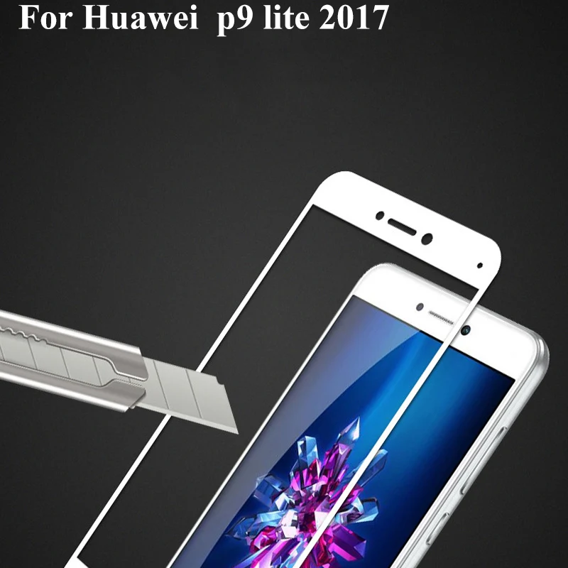 3 шт полное покрытие защитное закаленное стекло для Huawei p9 lite 2017 p 9 3D защита экрана