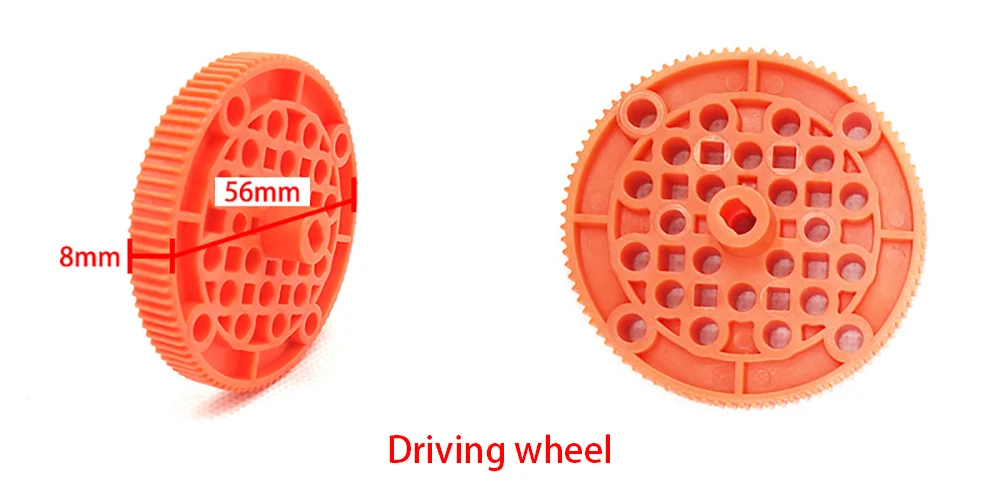 Пластиковое колесо для вождения/подшипниковое с муфтой двигателя/гусеничного