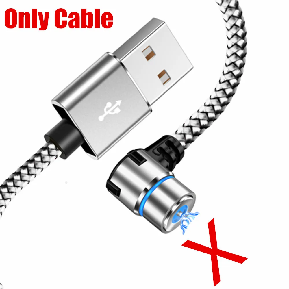 Олаф Магнитный Кабель Micro-USB для быстрой зарядки Тип usb C кабель магнит Зарядное устройство для передачи данных кабель для зарядки USB шнур для iPhone samsung Xiaomi - Цвет: Only Cable No Plug