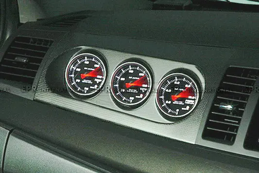 Для Mitsubishi Evolution EVO 10 углеродное волокно M7 Стиль тройной Gauge Pod держатель 60 мм RHD