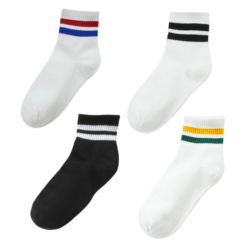 Носки средней длины пара носков хлопковые носки удобные Модные Полосатые