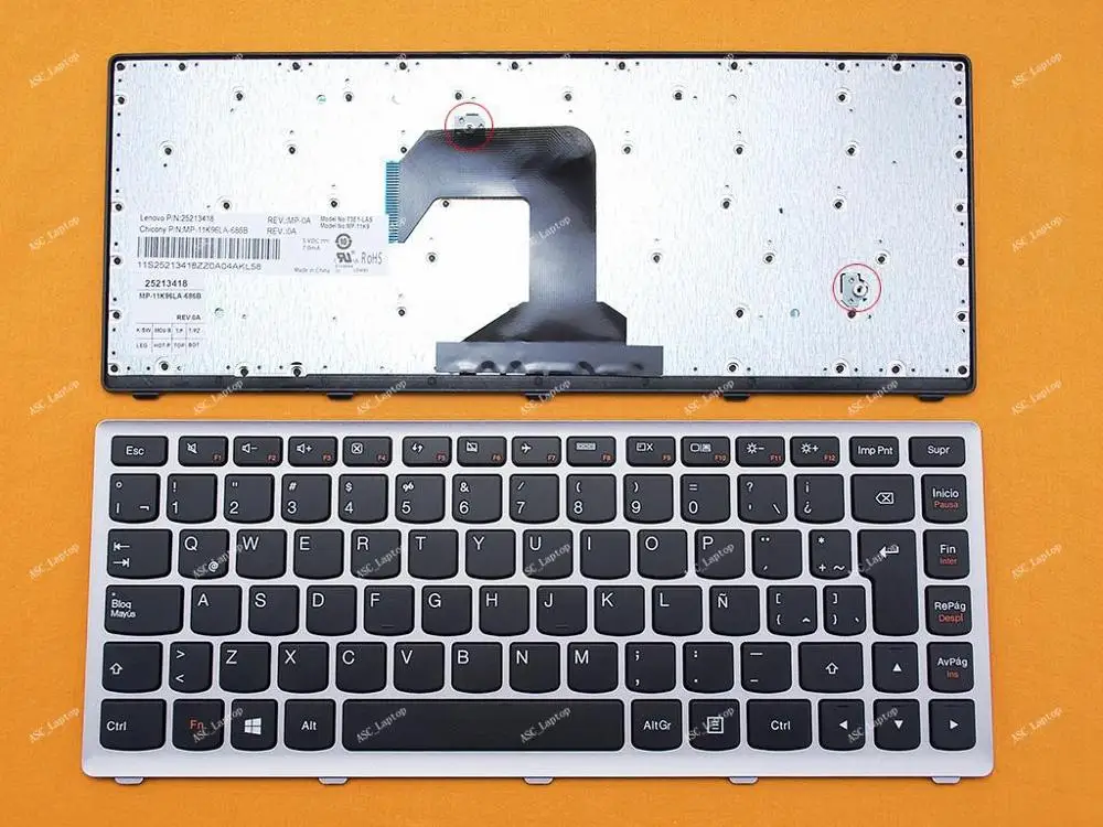 Новая ЛАТИНСКАЯ Испанская клавиатура Teclado для ноутбука Lenovo Ideapad S300 S310 S400 S400U S405 S410