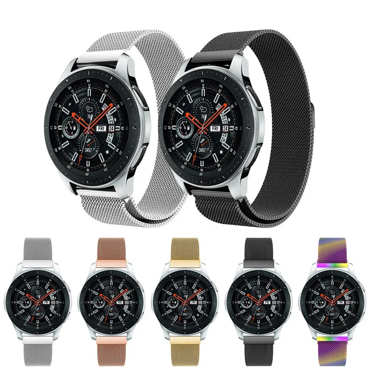Ремешок Миланская петля из нержавеющей стали для Samsung Gear S2 Classic S3 Frontier 18 мм 20 22 100