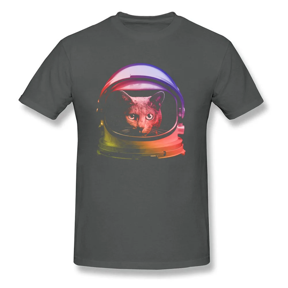 Компания My Cat is Astronaut повседневные футболки с круглым вырезом 100% хлопок мужские