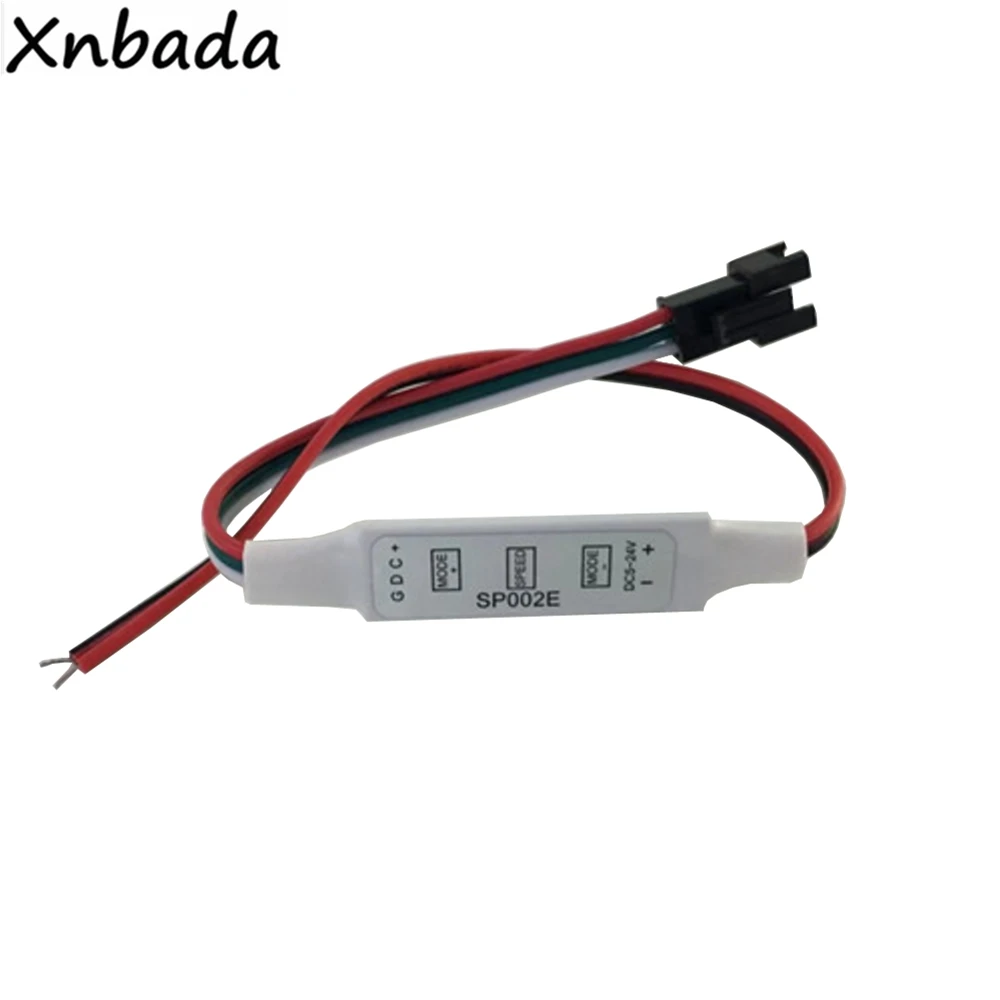 

WS2811 WS2812B 16703 1903 RGB Led Strip 3keys Led Controller With 3Pin Snap-in JST Connector Control 2048Pixel DC5-24V
