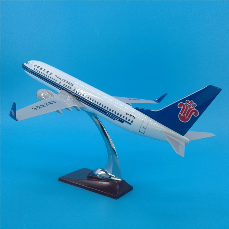 Модель самолета B737 из смолы 40 см модель China South Airlines Боинг 737 обучающий дорожный
