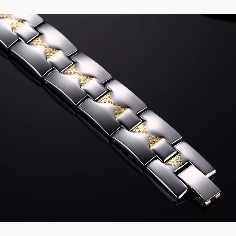 Мужской браслет Vinterly магнитный из нержавеющей стали с бантом на запястье |