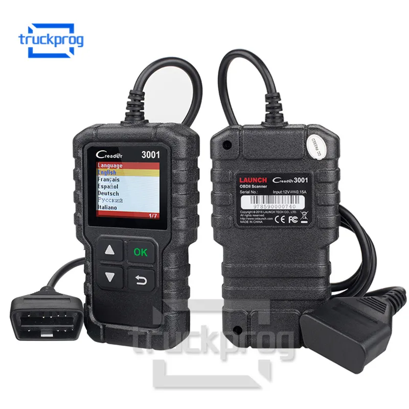 

3001 OBD2 OBDII Code Reader Scanner Creader LAUNCH CR3001 Auto Diagnostic Scan Tool pk Car Scanner OM123 AL319 AL519