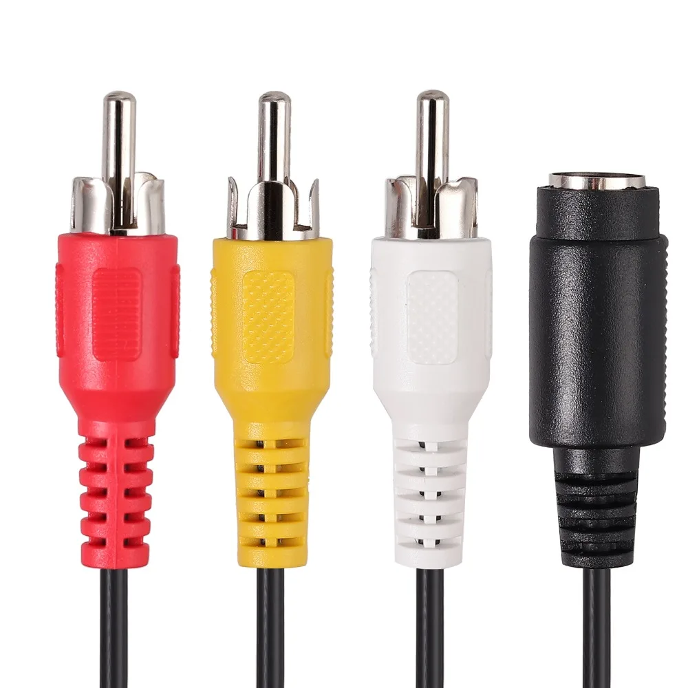 ESYNiC Мужской AV CVBS S Video конвертер композитный 3RCA к HDMI поддержка для HDTV DVD 1080P микро