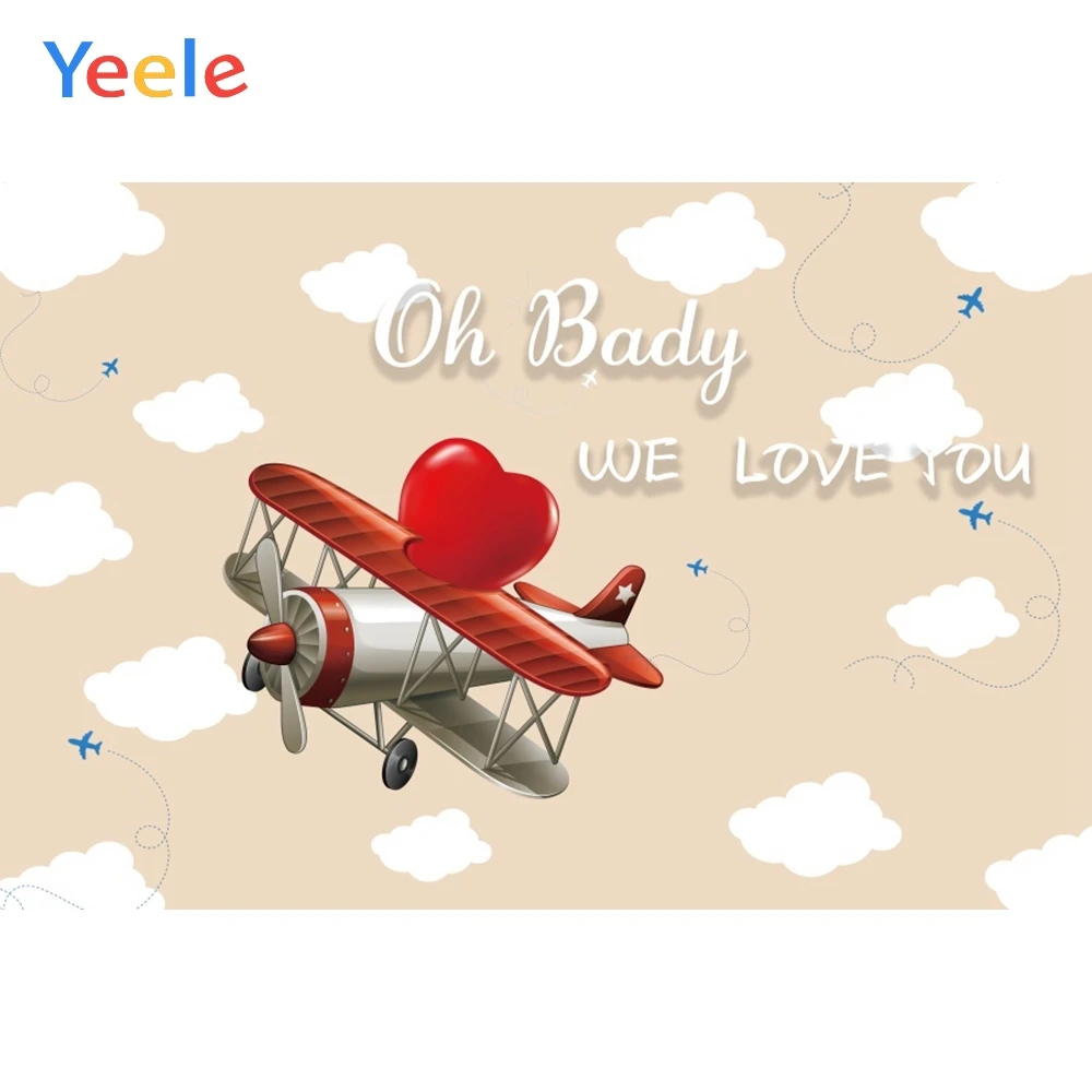 Yeele искусственный спутниковый самолет облако детский душ фотографии фоны