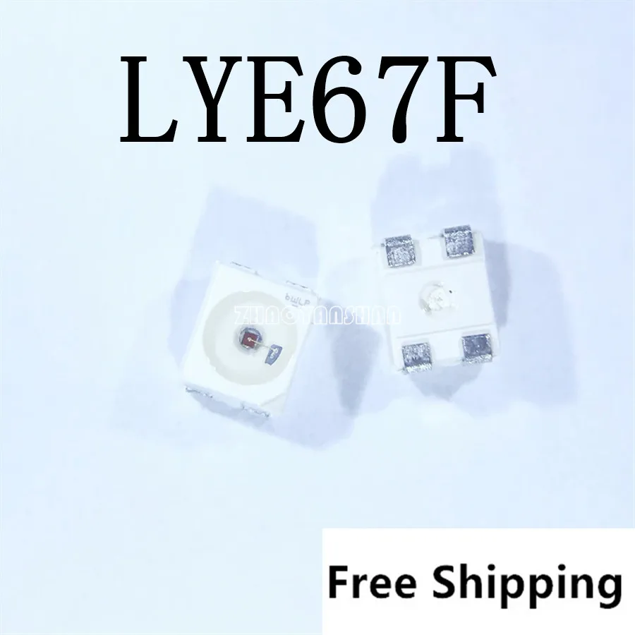 1000 шт х LYE67F 3528 SMD светодиодный желтый LY E67F 3528 4 футов желтый автомобиль свет