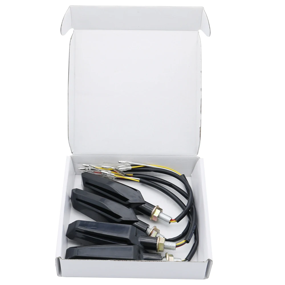 Сигнал &quotбегущая вода&quot 12V светодиодный Мотоцикл Янтарный указатель поворота