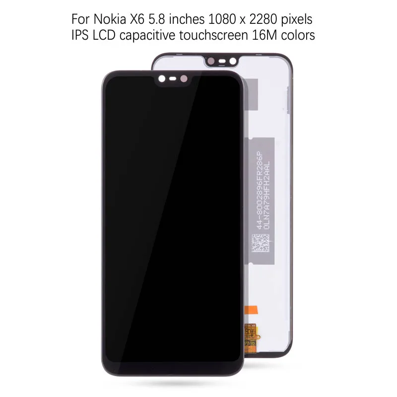 Оригинальный дисплей для Nokia X6 экран дисплея ЖК сенсорный дигитайзер 6 1 Plus