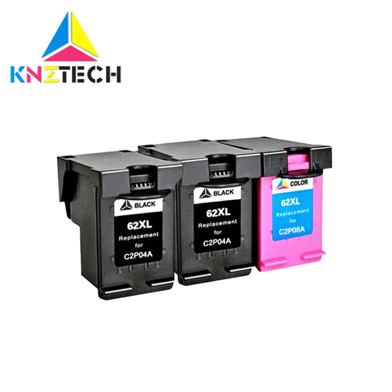 3 шт. 62XL сменный картридж для принтера 62 XL HP62 Envy 5640 OfficeJet 200 5540 5740 5542 7640