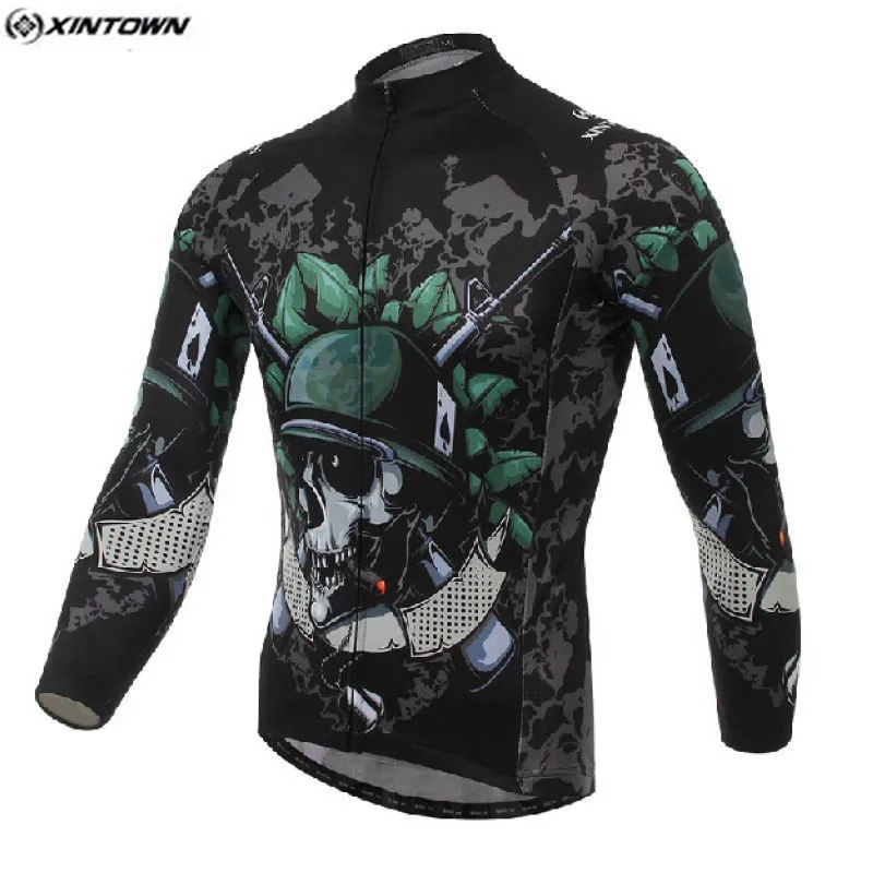Лидер продаж Мужская велосипедная длинная трикотажная одежда для велоспорта с