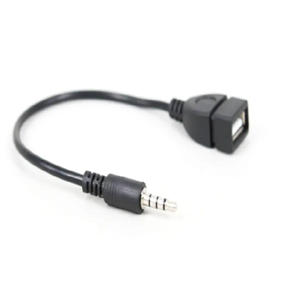 Для автомобиля 3 5 мм и длина 20 см Новый USB кабель для адаптера аудио AUX разъем