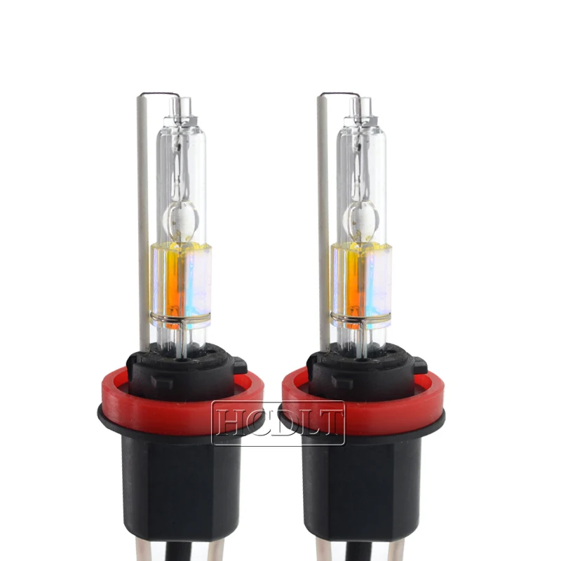 HCDLT новая двухцветная HID лампа 35 Вт 55 Вт ксенон D2H H11 9005 9006 H7 3000 К желтый 6000 К белый двойной светильник лампы для автомобильных фар