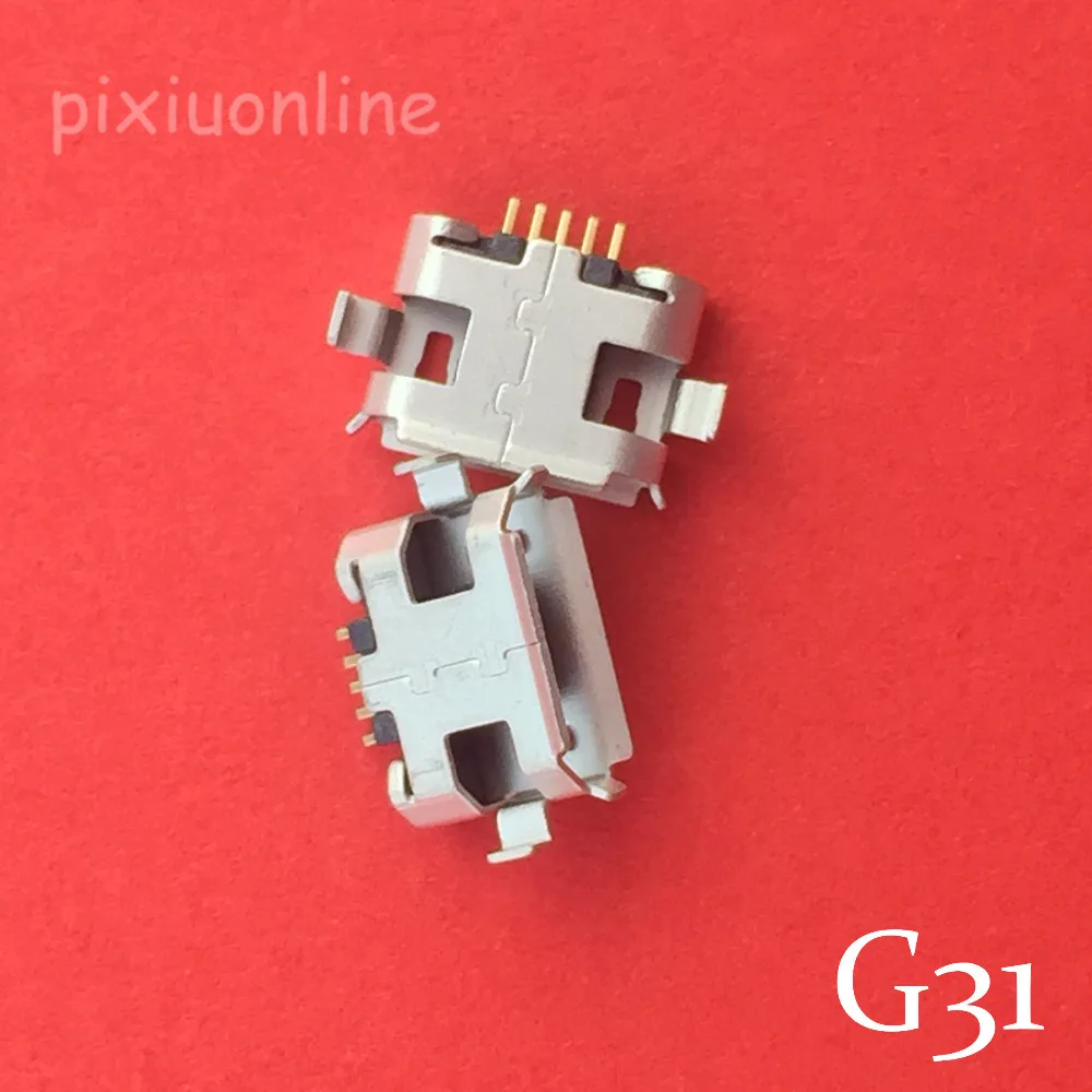 10 шт. G31Y микро USB 5pin гнездо разъем кудрявый рот 2 ноги для мобильного телефона PDA