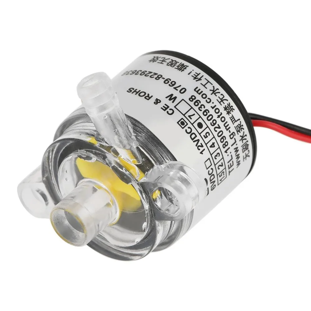 Мини водяной насос 12V DC 6W пищевой погружной Бесщеточный Водяной 2л/мин|Насосы| |