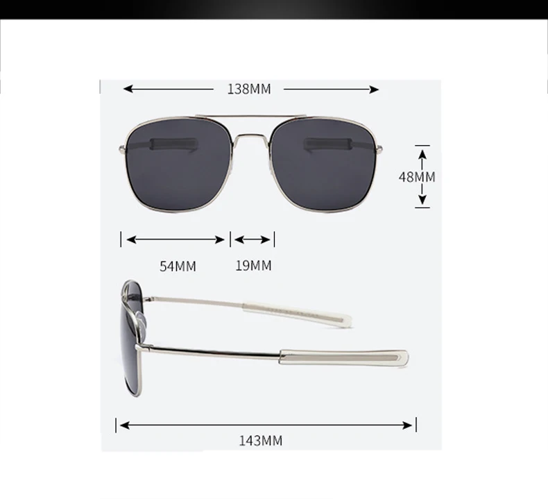 Hot LVVKEE brand Classic Men high quality Colored AO Polarized sunglasses army UV400 oculos Gafas male Driving UV400 Sun GLasses