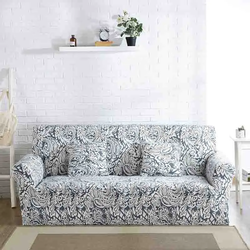 Slipcovers диван плотный обертывание все включено нескользящий секционный эластичный чехол на весь диван/полотенце один/два/три/четыре-местный - Цвет: Синий