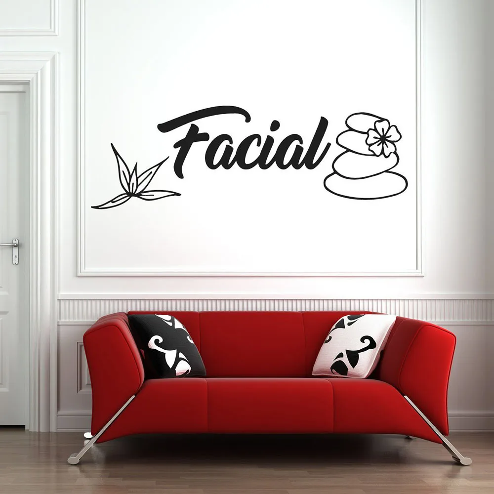 Настенные наклейки спа салон лица цитаты стены виниловые декоративные искусства
