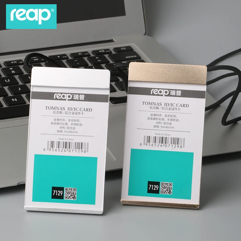 Алюминиевая эмблема держатель reap 7129 54*85 мм + для бейджей с ремешком держатели ID