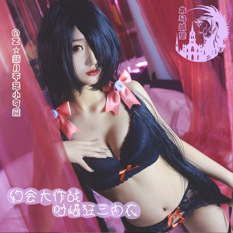 

Anime DATE A LIVE Tokisaki Kurumi Cosplay Costume Women Sexy Lingerie Halloween Carnival Costumes Suit
