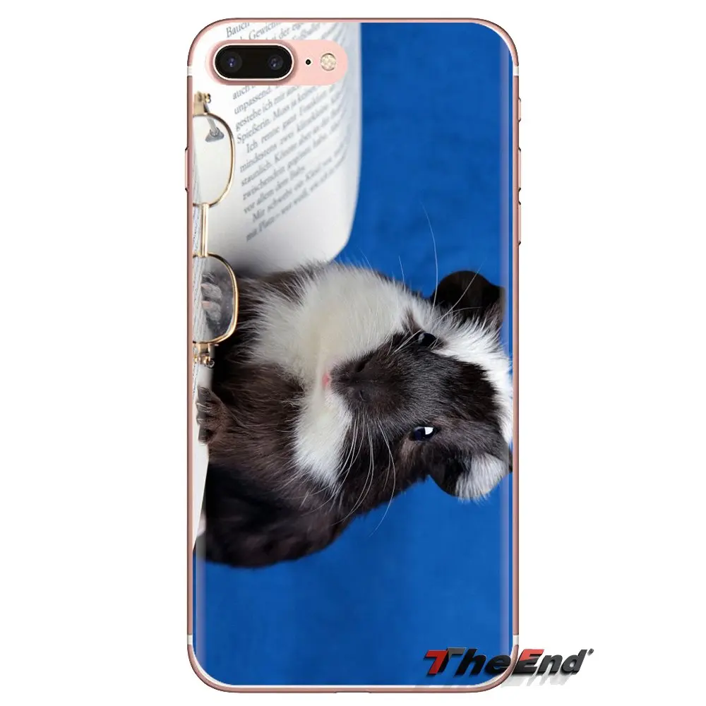 White guinea pig Animal Soft Transparent Shell Covers For iPod Touch Apple iPhone 4 4S 5 5S SE 5C 6 6S 7 8 X XR XS Plus MAX |