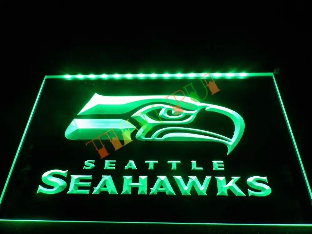 LD242- Seattle Seahawks Bar Pub LED Neon Light Sign home decor shop crafts | Дом и сад