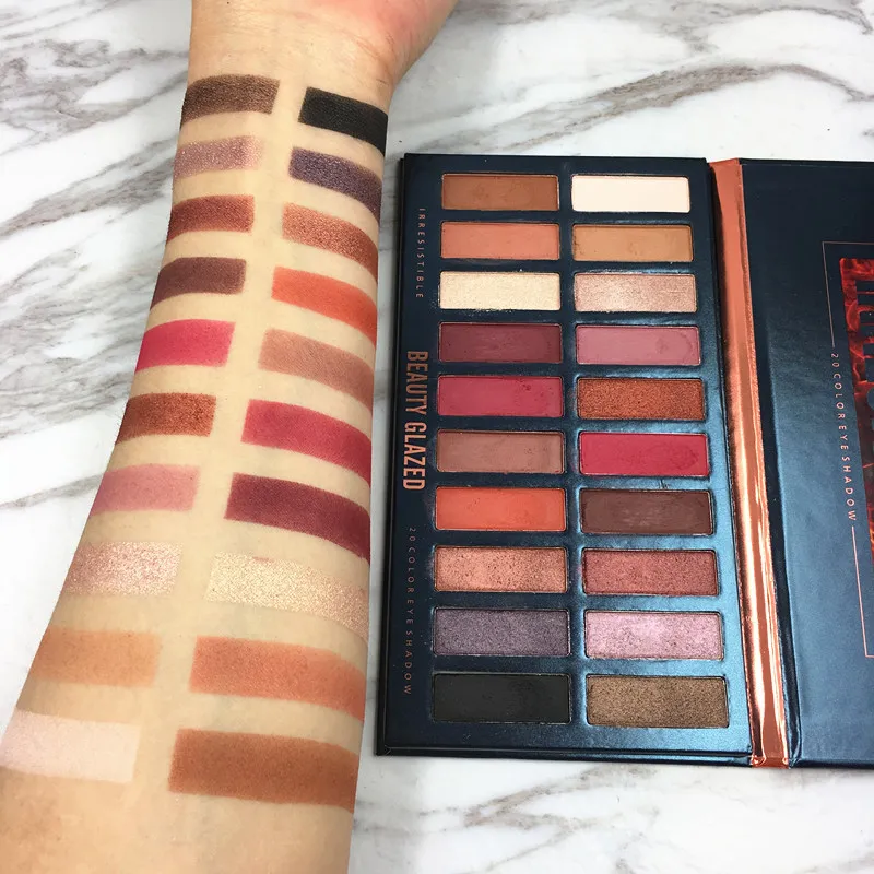 

Beauty Glazed Ultra Pigemnted Eyeshadow Palette 35Color Popping Face Foundation Bronzer&Highlighter Textured Eyeshadow Cosmetics
