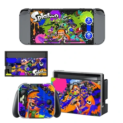 Наклейка Splatoon 2 для игровой кожи для Nintendo Переключатель консоли контроллер Защитная крышка аксессуары для NS - Цвет: YSNS0976