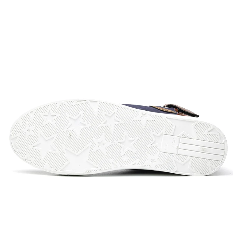 COSIDRAM высокие мужские ботинки парусиновые повседневные для мужчин модная обувь