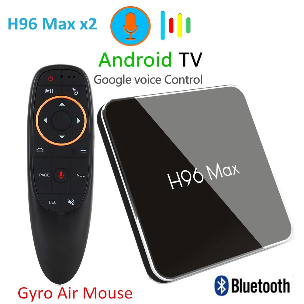 H96 Max X2 Смарт ТВ коробка Android 9 0 S905X2 4 ядра Гб 64 5G Wi Fi USB3.0 H.265 Декодер каналов