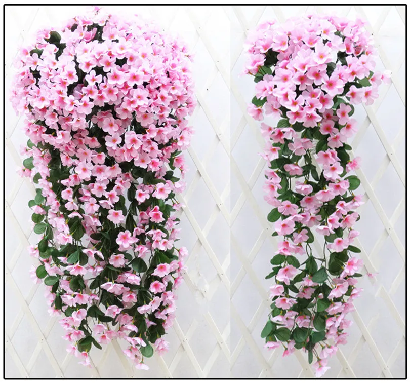 10 шт. фиалки на стене Цветочная лоза Искусственные цветы маленькая Лилия ротанг