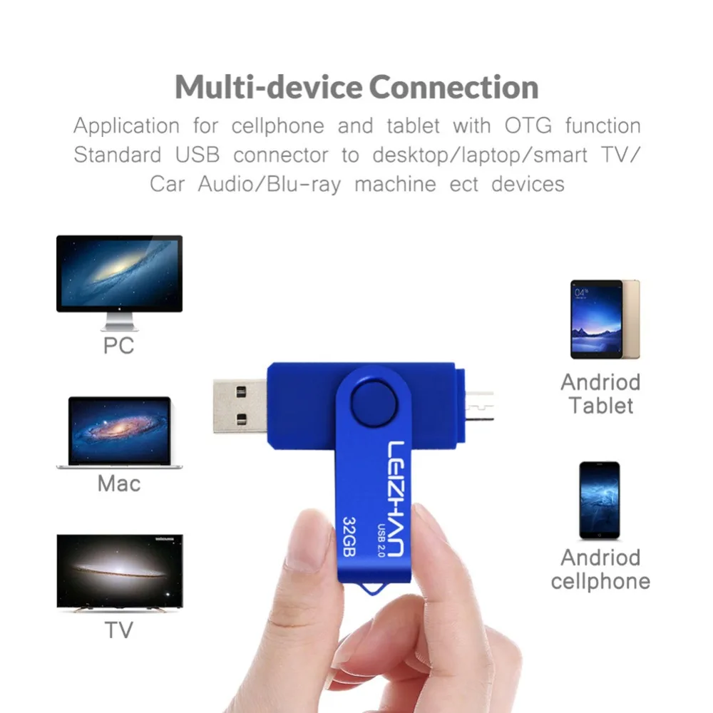 LEIZHAN Micro Flash Drive 4GB 8GB 16GB 32GB 64GB 128GB Pen OTG Memory Stick Wholesale Laptop U Disk USB | Компьютеры и офис