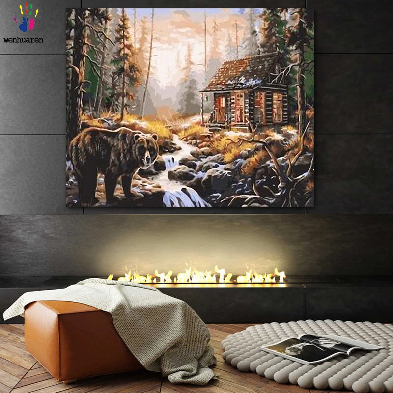 DIY картинки для раскраски по номерам в различных расцветках с применением